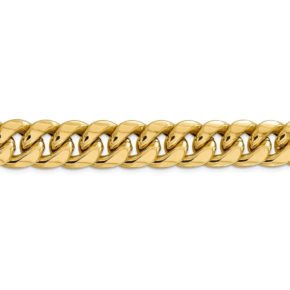 14kt Yellow Gold 24 inch Miami Cuban Chain D22144