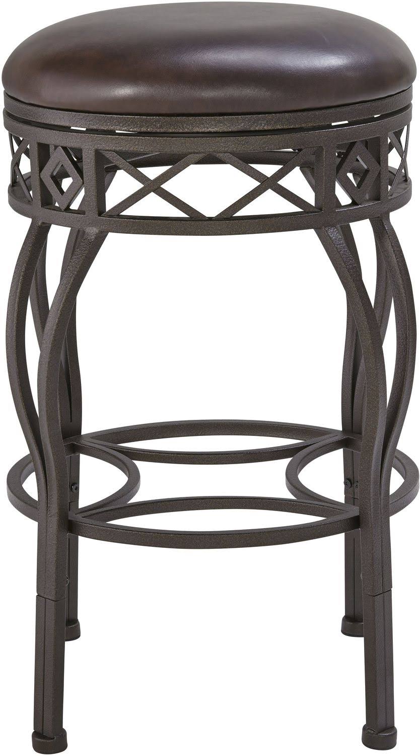 Brown Metal Frame Barstool K126