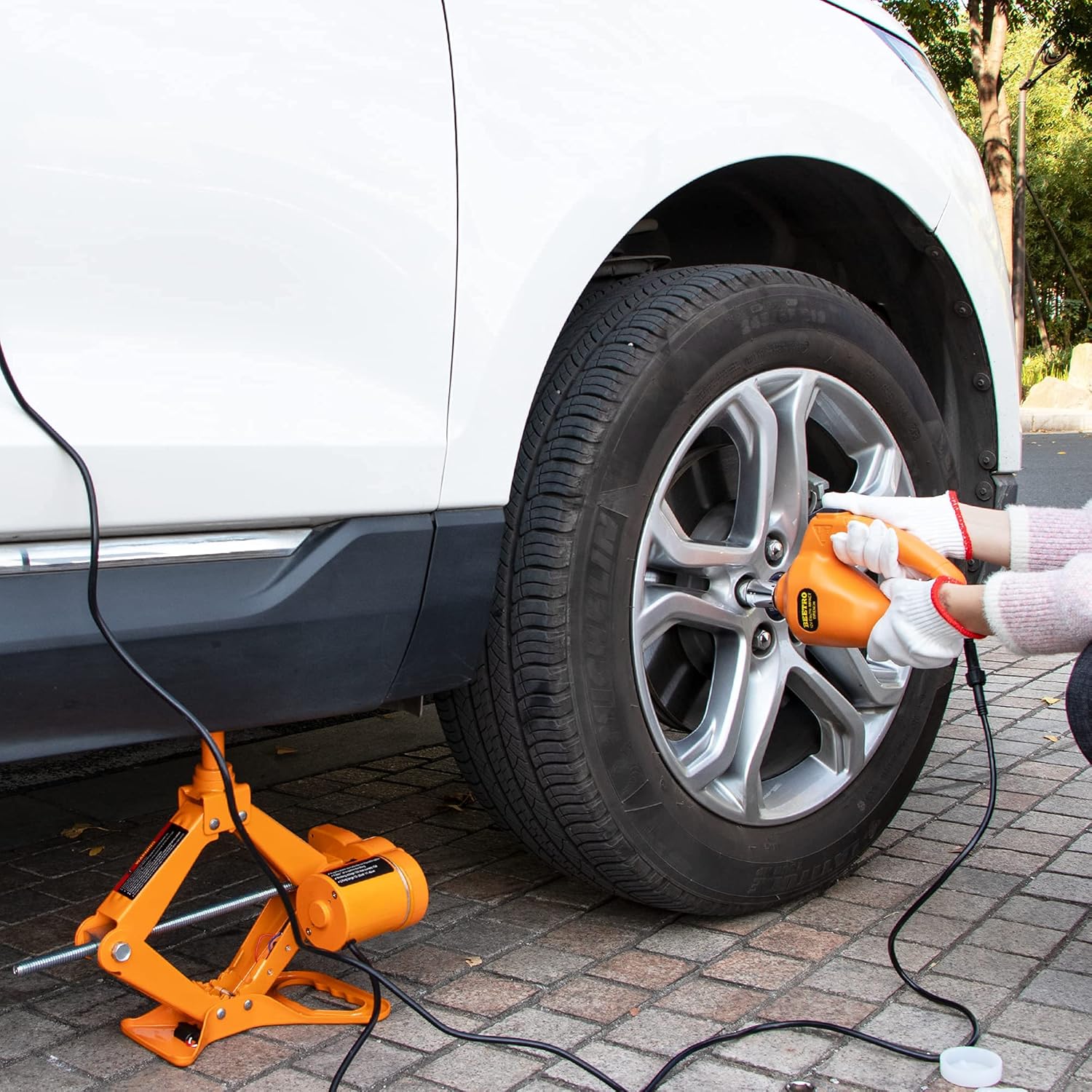 3 Ton Electric Car Jack with Electric Wrench V7981