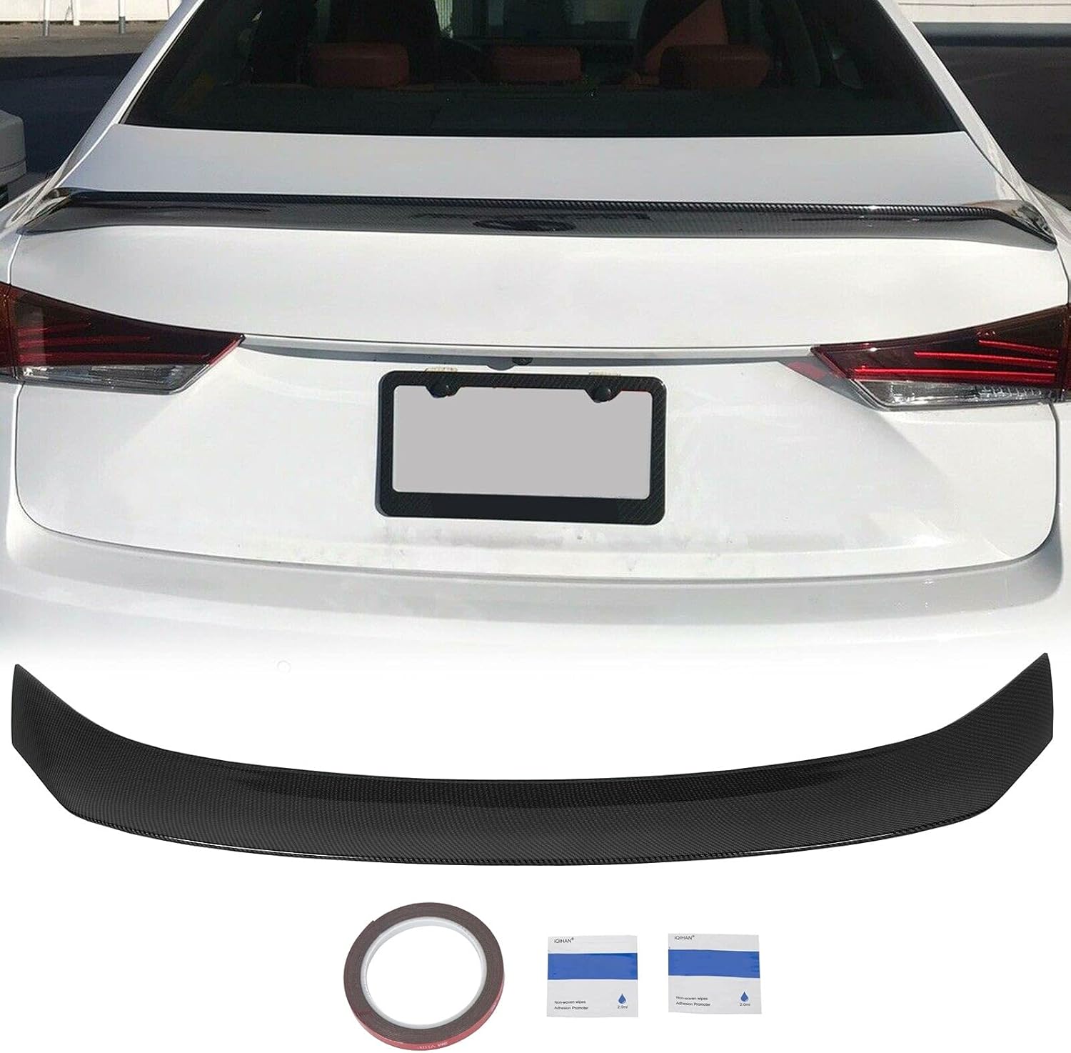 Carbon Fiber Style Trunk Spoiler Wing ABS R6727