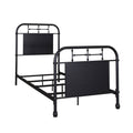 Twin Metal Bed Black F12546