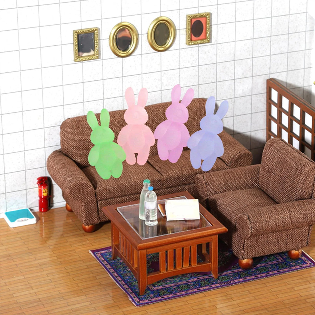 1/12 Scale Resin Rabbit Sculpture Dollhouse Model W7584