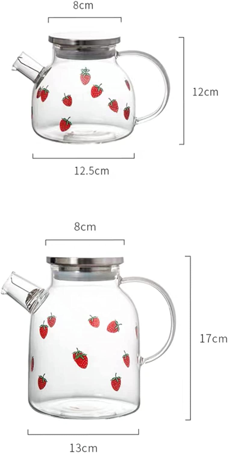 Glass Tea Kettle Glass Teapot Glass Pitcher (1.6L) J424854