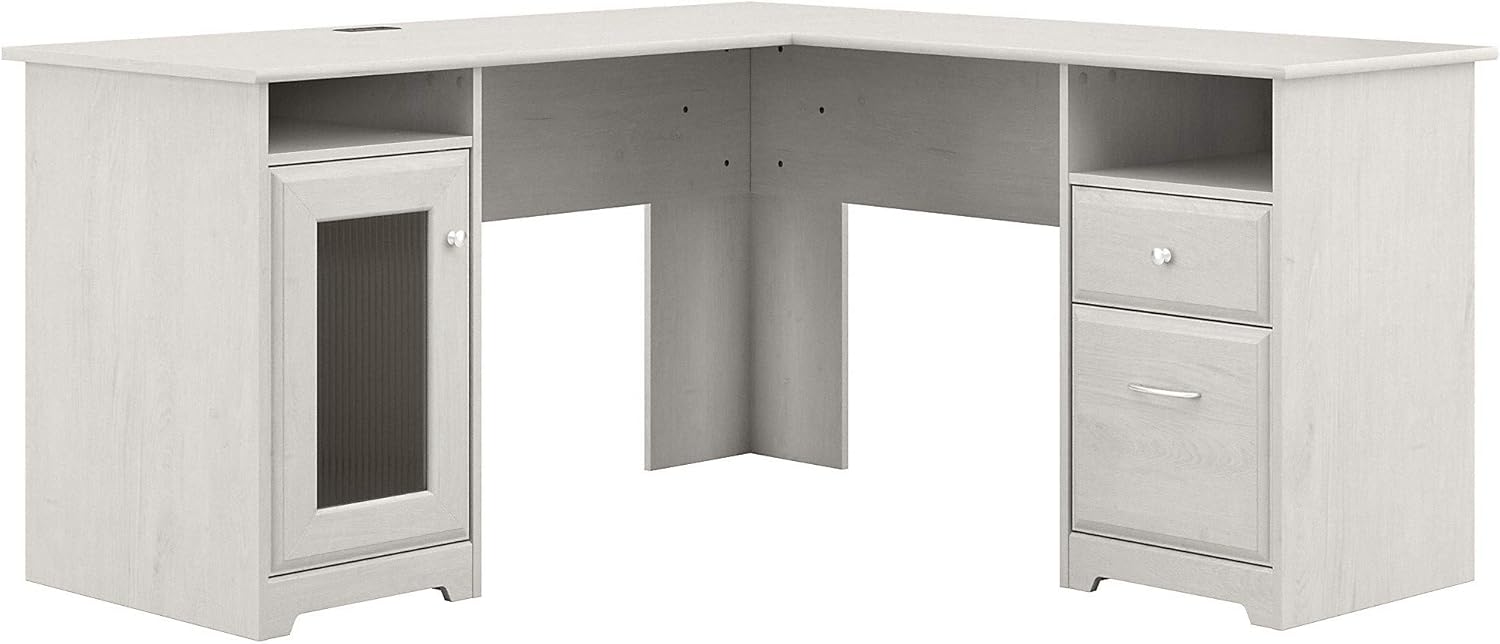 Ash Gray L Shape Desk N89128