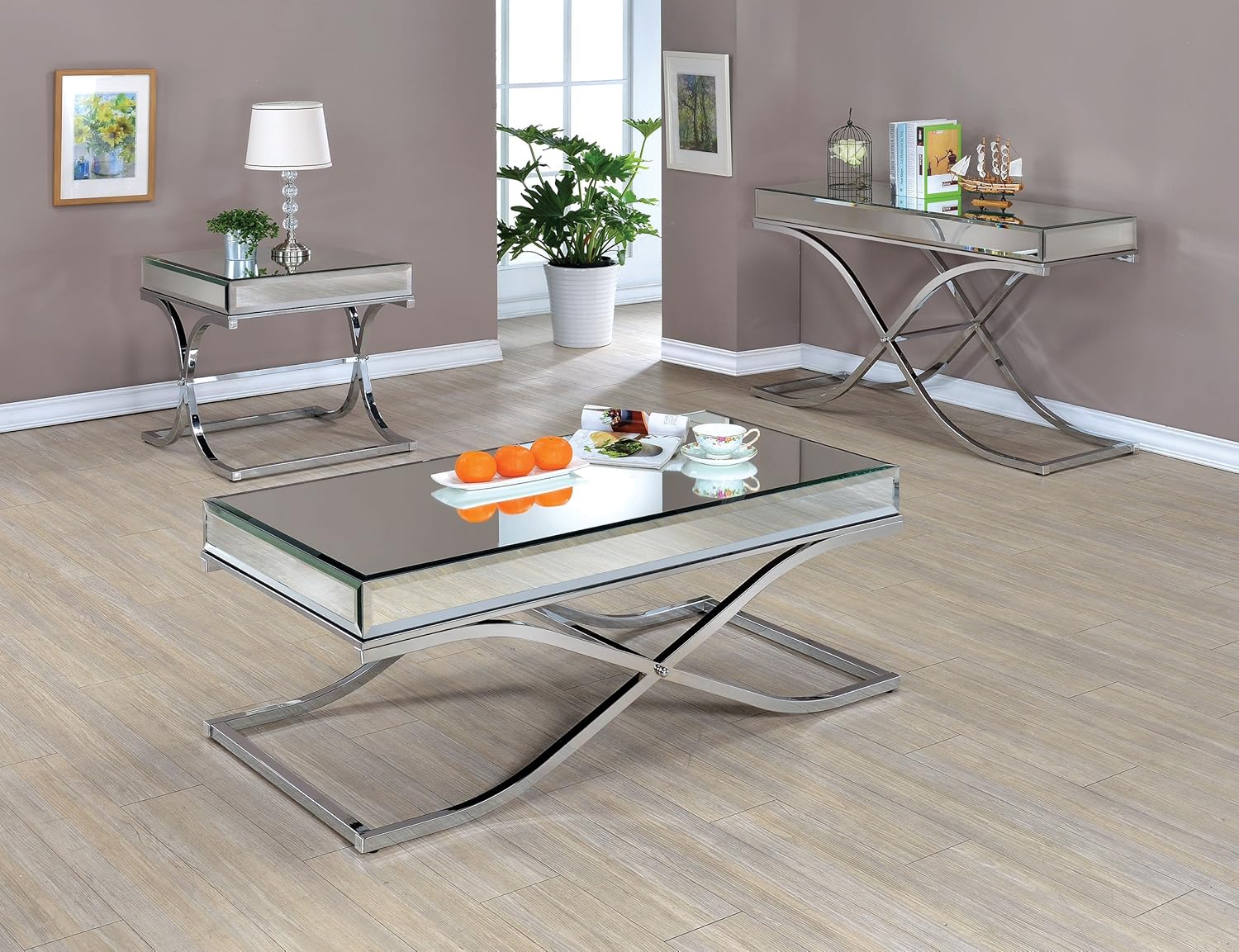 Chrome Coffee Table H5687