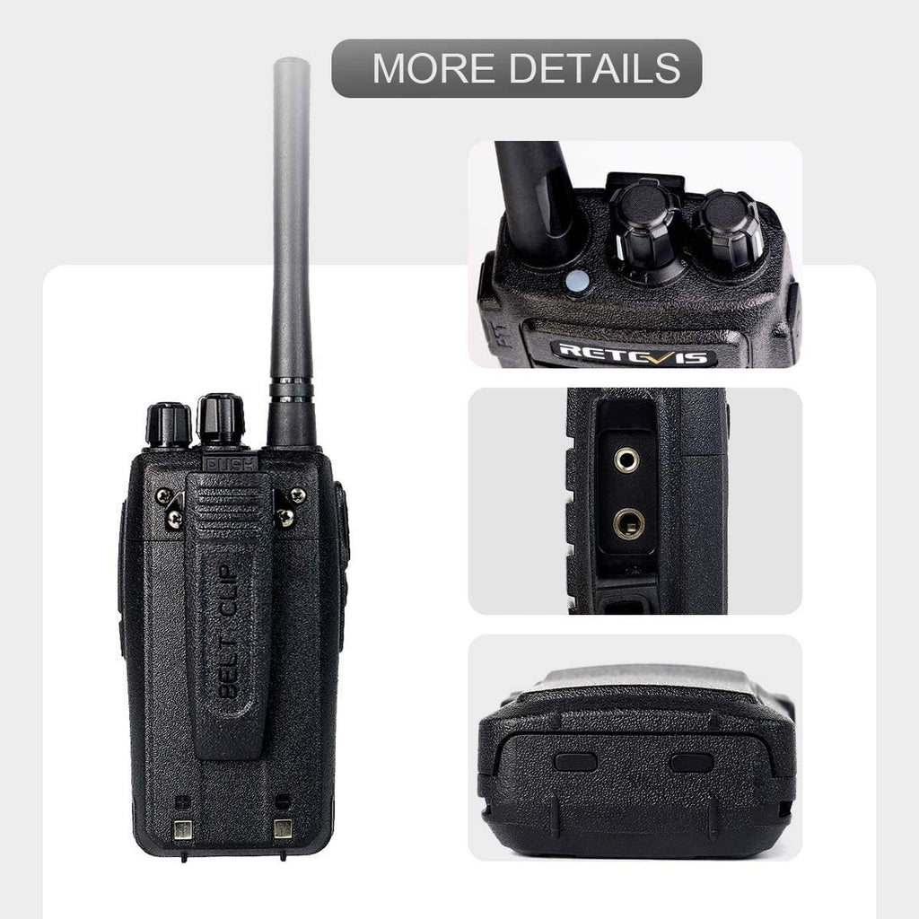 Case of 4 Rechargeable Two Way Radios 16 Channels VOX Hands Free P806451
