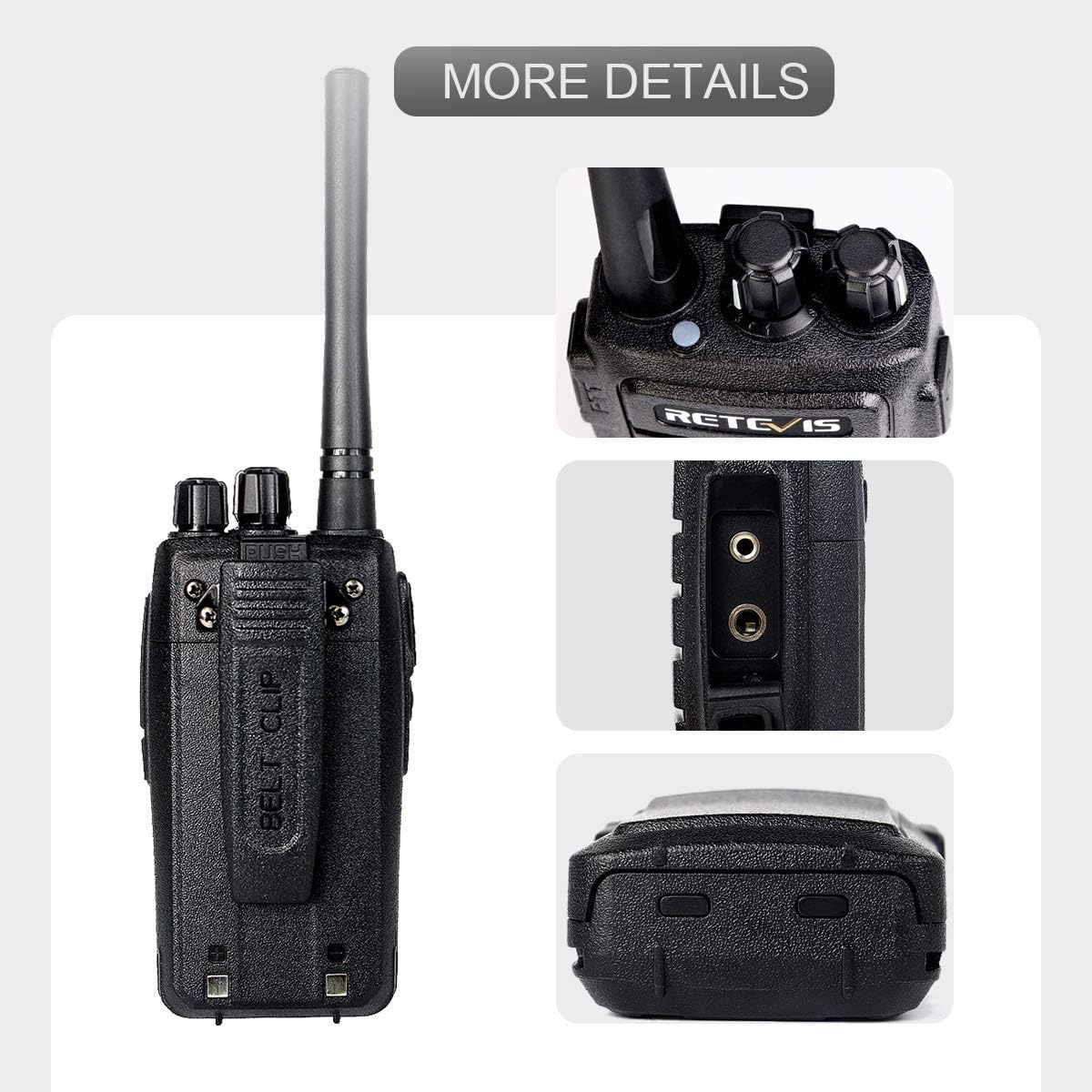 Case of 4 Rechargeable Two Way Radios 16 Channels VOX Hands Free P806451