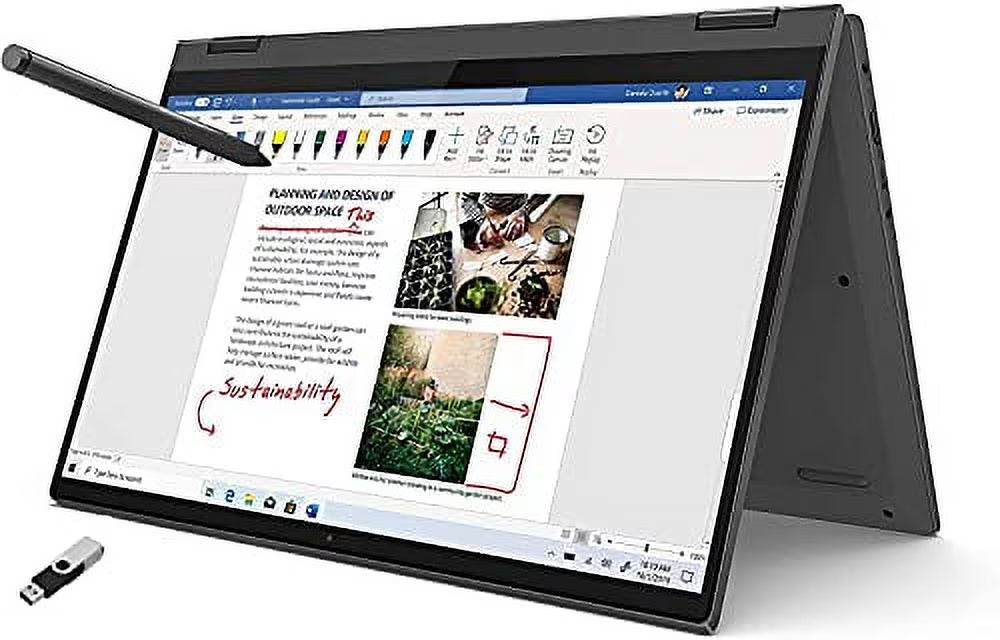 14" Touchscreen 2-in-1 Laptop AMD Ryzen 5 16GB 256GB SSD V9177