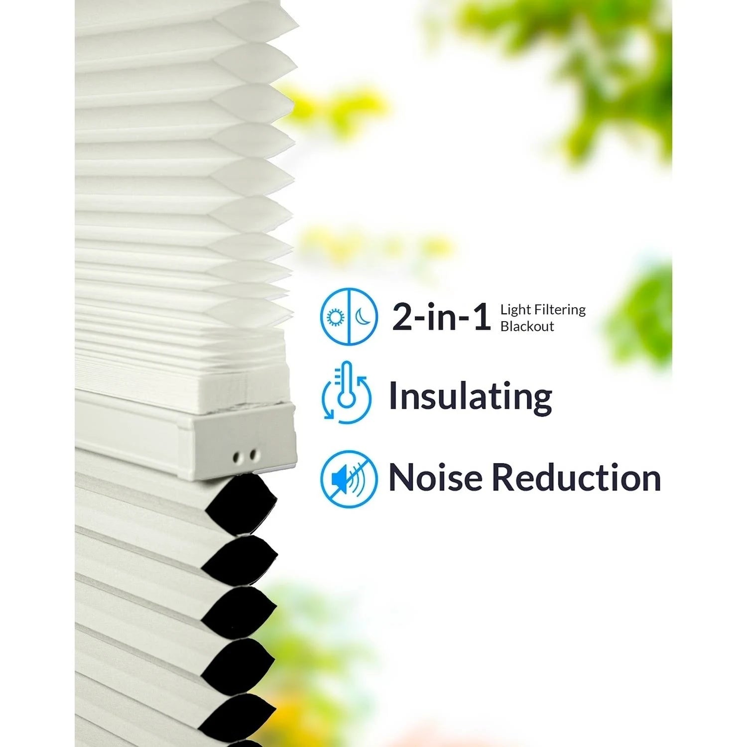 Cordless Cellular Shades Cotton 27x22 x 48x22 J42745