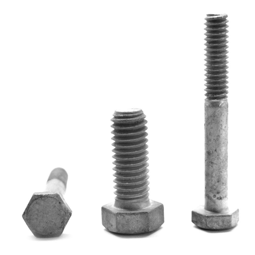 3/8x22-16 x 1 3/4x22 Coarse Thread Hex Bolt Low Carbon Steel Hot Dip Galvanized Pk 800 D62341