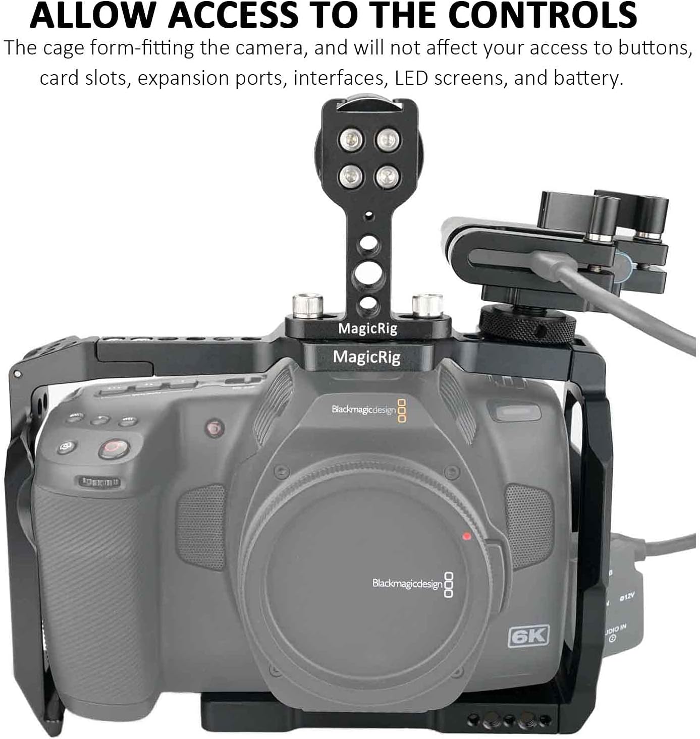 Full Cage Kit with Rubber Top Handle & T5 SSD Mount O583