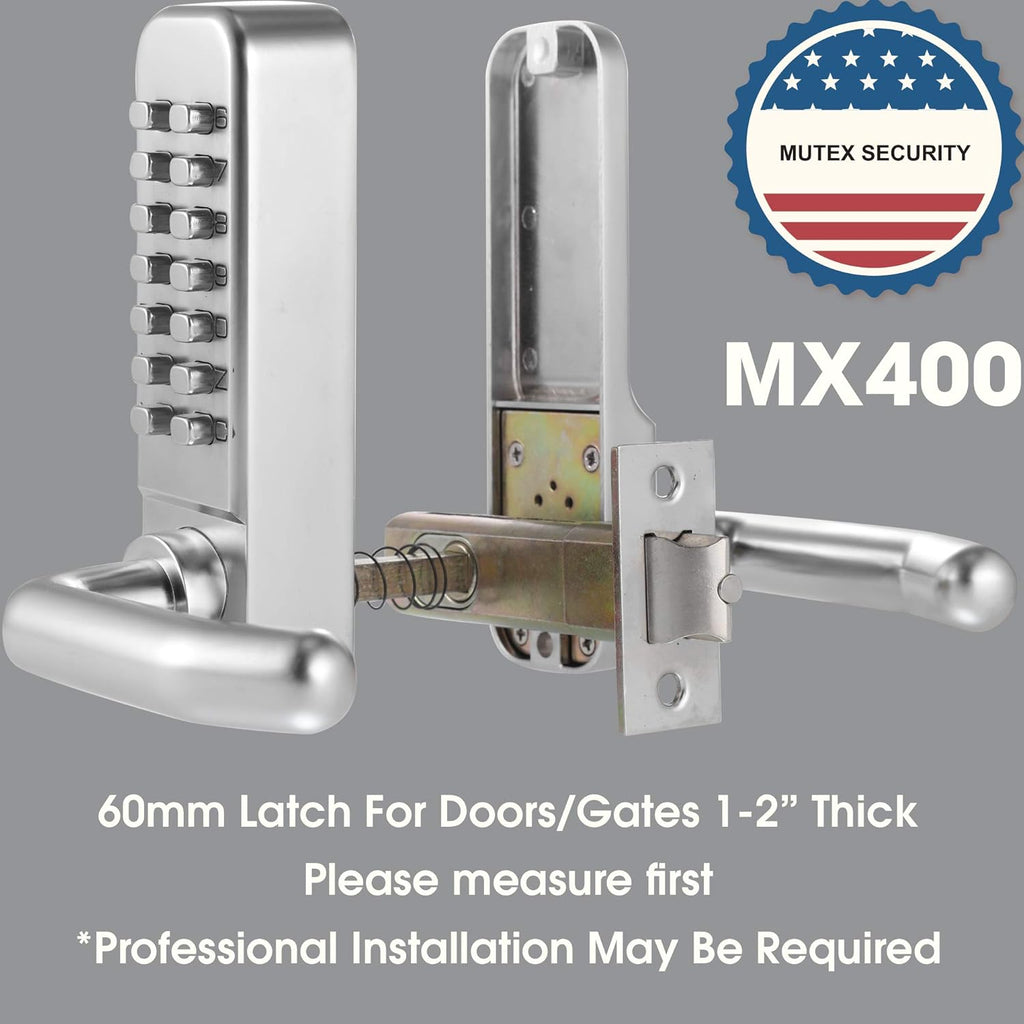 14 Digit Keypad Mechanical Door Lock Lever Set with 60mm Latch A90529