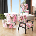 Upholstered Patterned Accent Chair and Arm Chair N181