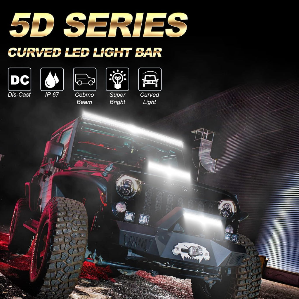 42” 240W LED Work Light Spot Flood Combo Beam with Wiring Harness Y238