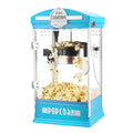 Blue Retro Tabletop Popcorn Popper with Stainless-Steel Kettle N929