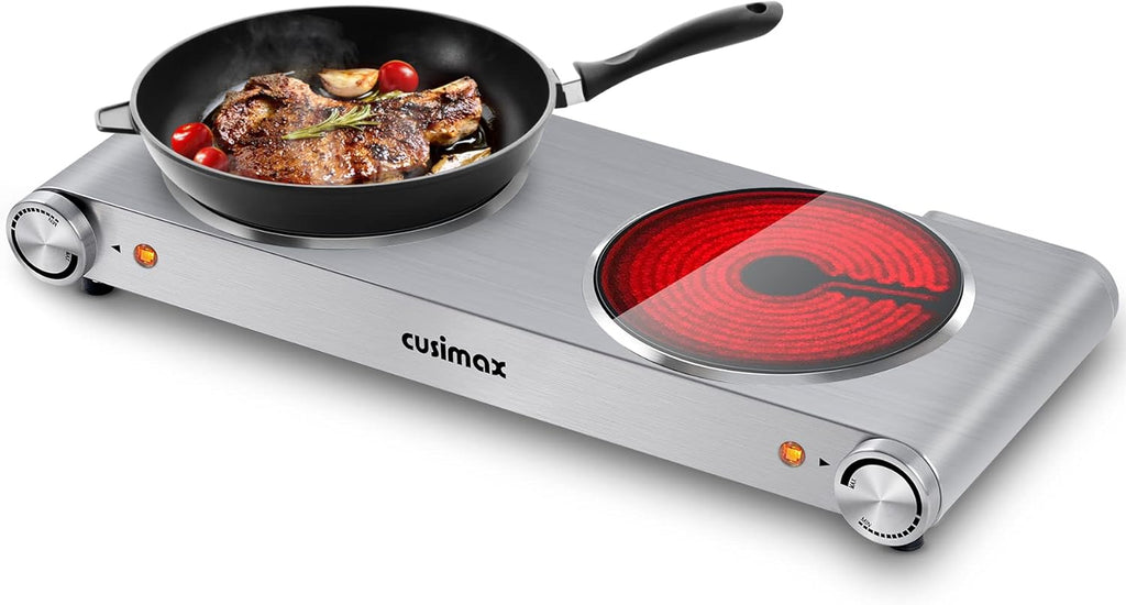Silver Stainless Steel Single Burner Electric Hot Plate P87450