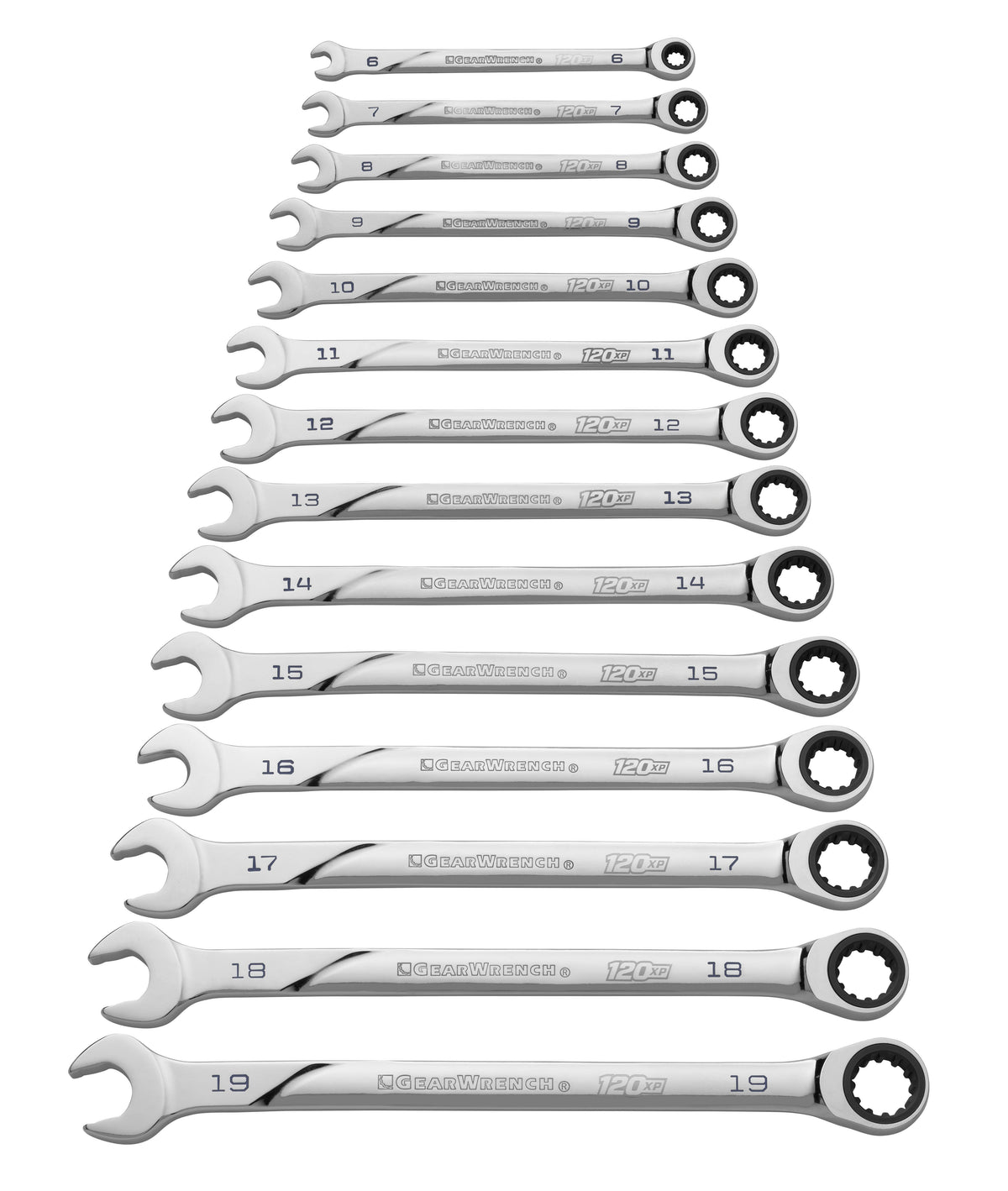 14-Piece Universal Spline Ratcheting Combination Metric Wrench Set C248