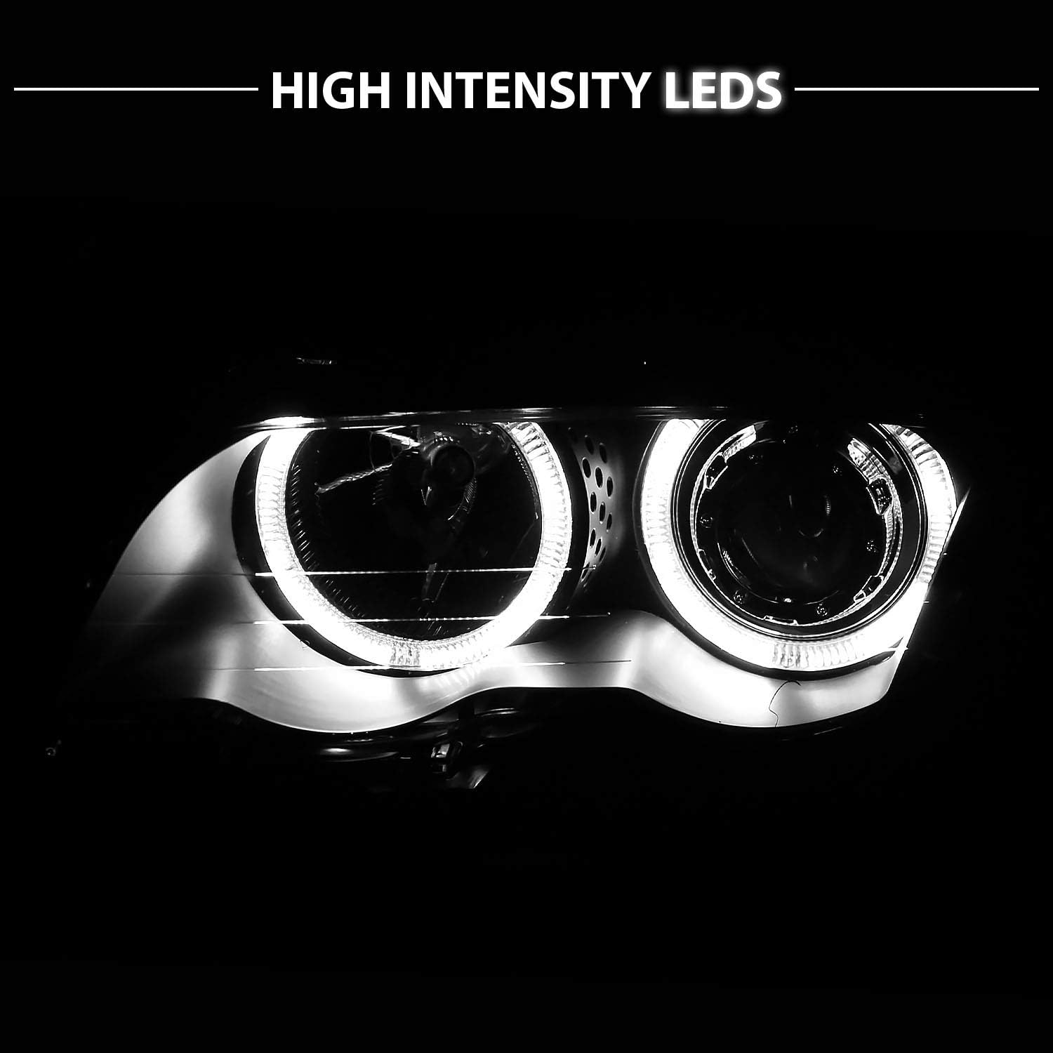 Black Projector Headlights for BMW 3 Series E46 4 Door G2786