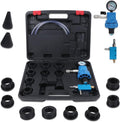 Universal Coolant Vacuum Refill Kit with Dual Scale Pressure Gauge, 2PCS Rubber Plug and 8PCS Rubber Adapters C30267