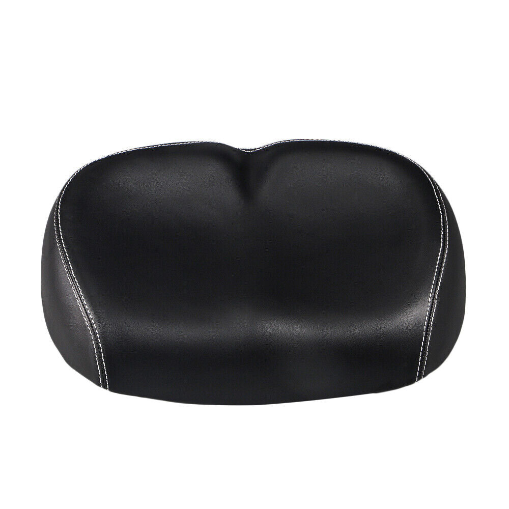 Black Noseless Bicycle Seat Cushion with PU Pad W535760