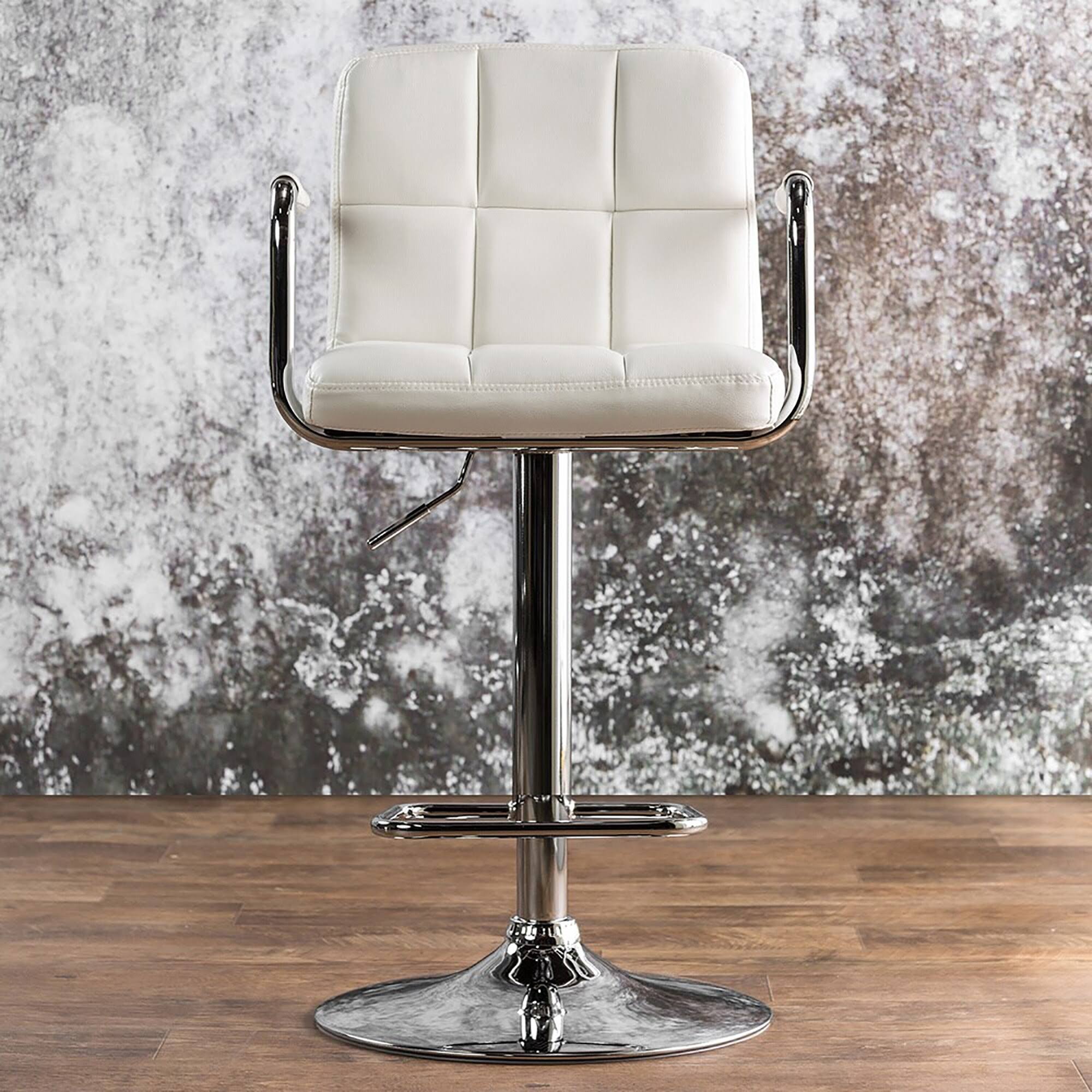 Green Adjustable Swivel Barstool Set of 2 F883303