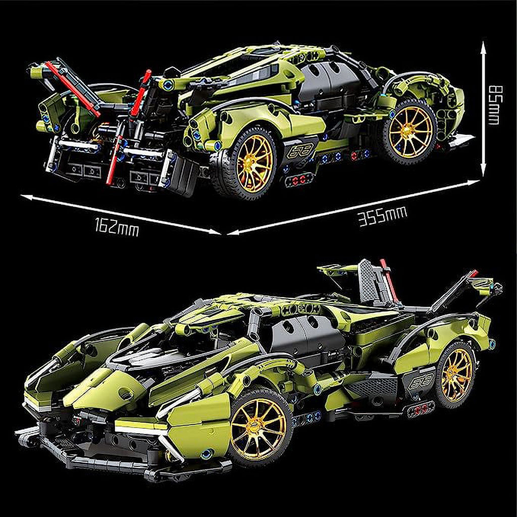 1:14 Scale MOC Building Blocks Car Model Toys, 1239 Pieces Y405848