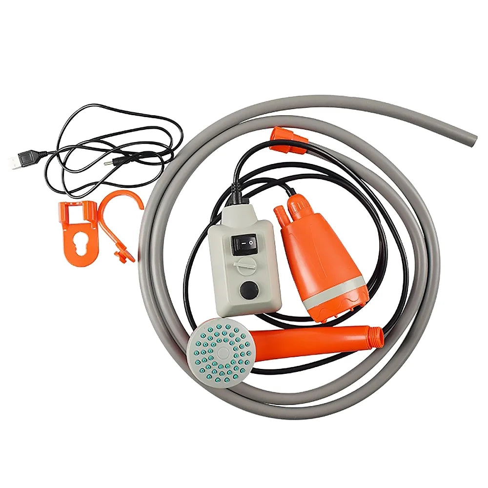 Portable Camping Shower Pump Rechargeable Shower Head T697