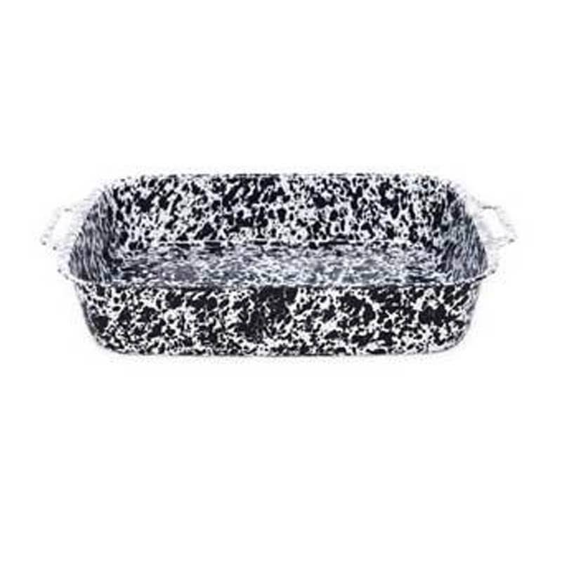Black Marble Enamelware Lasagna Pan A429