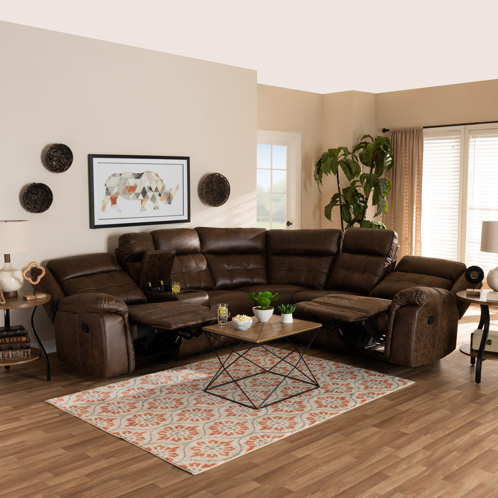 6-Piece Sectional Recliner Sofa H59045