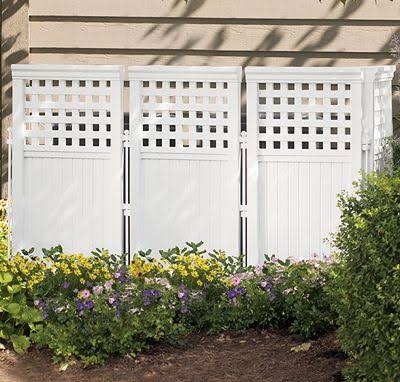 Taupe Steel and Resin 4 Panel Yard Enclosure V558