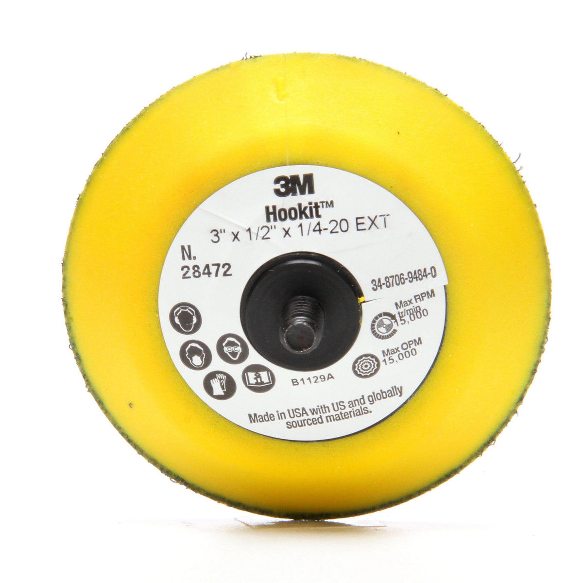 3 in x 1/2 in Hookit Disc Pad, 5 per Case A3156