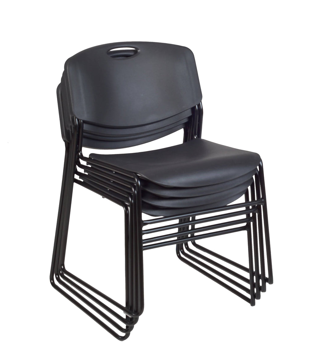 Round Breakroom Table with 4 Stack Chairs R11449