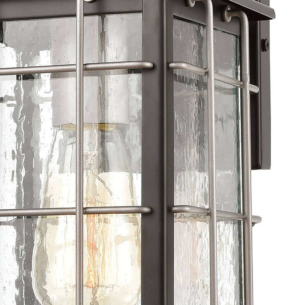 Matte Black 1-Light Sconce W30443