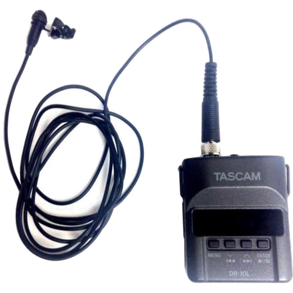 Black Mini Portable Recorder with Lavaliere Microphone M217