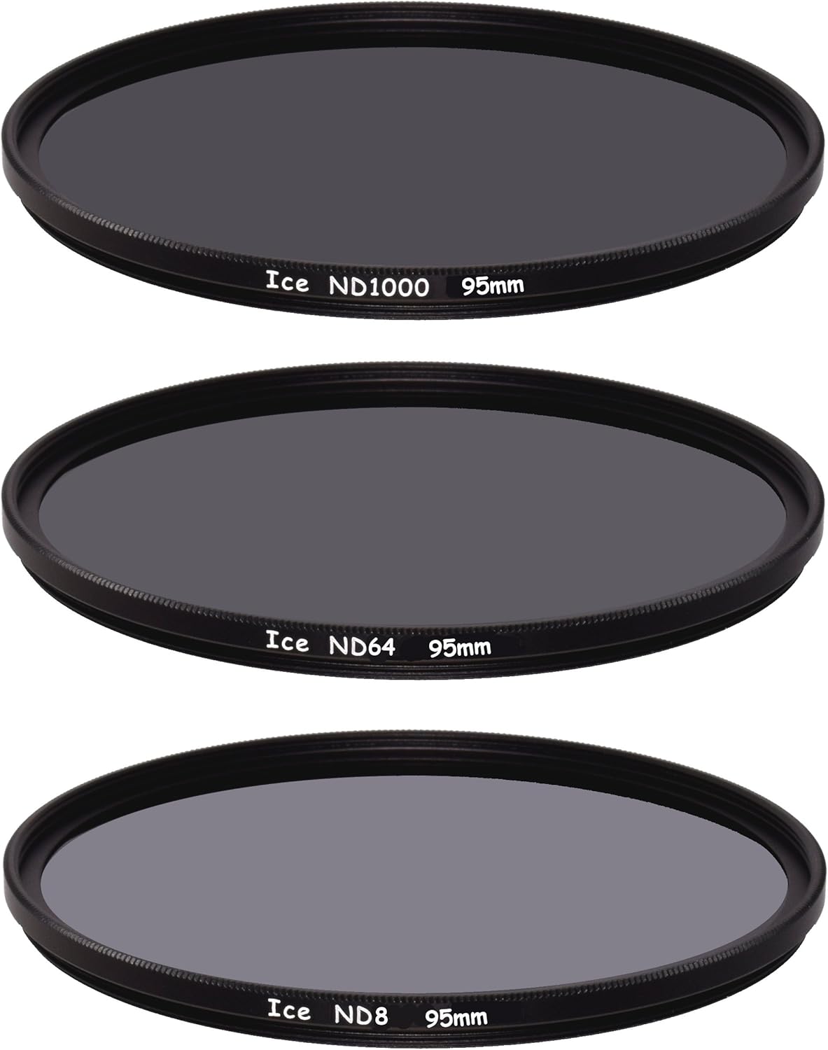 95mm Slim ND Filter Set ND1000 ND64 ND8 Neutral Density Optical Glass O51140