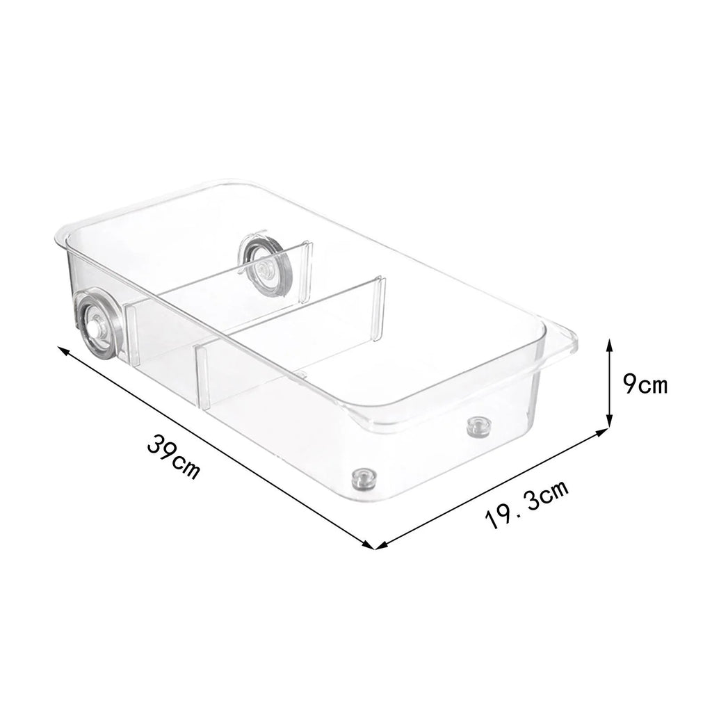 Clear Fridge Drawer Organizer Storage Bins 2 Piece I7246