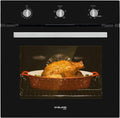 24 Built-in Natural Gas Wall Oven with Rotisserie, Black Glass Q584113