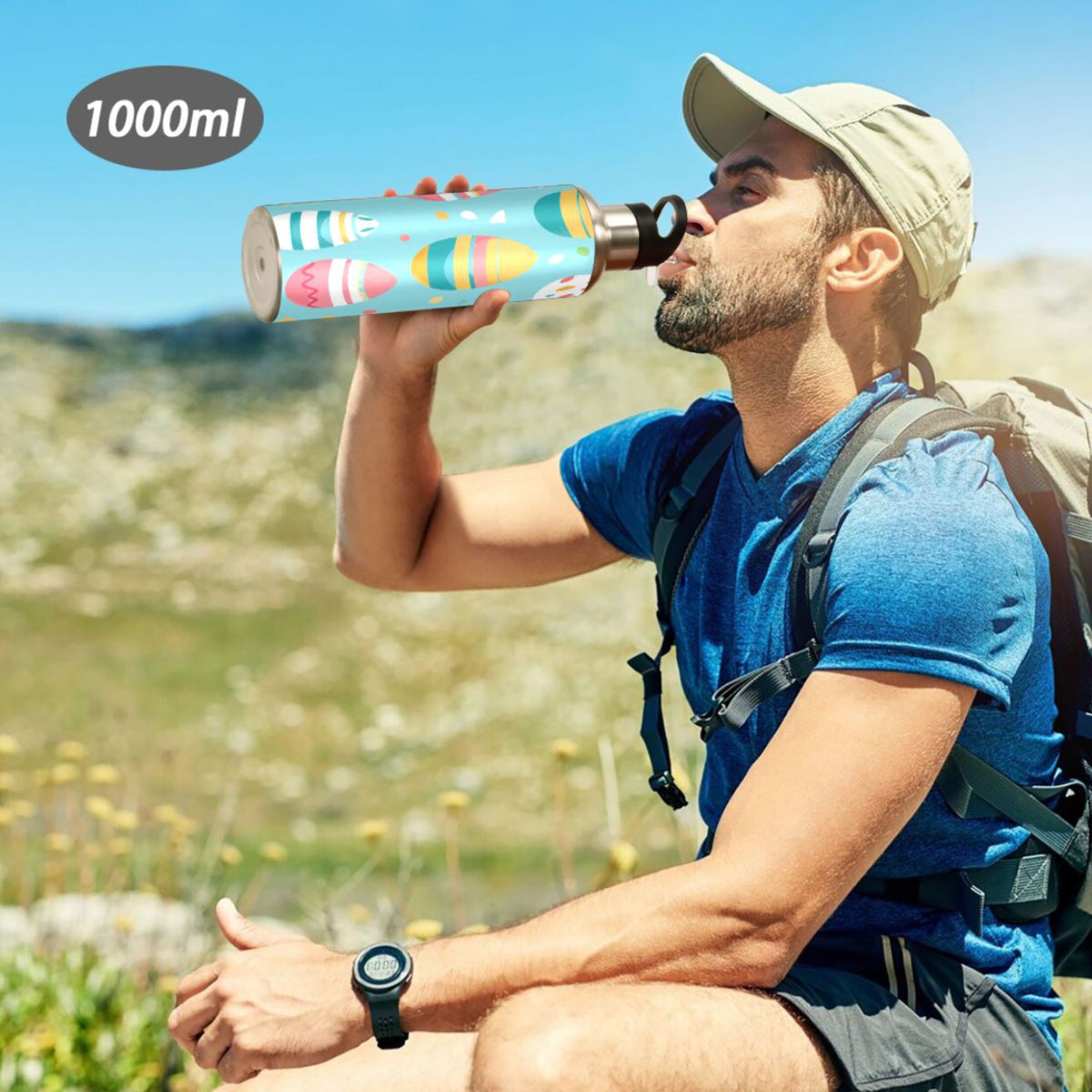 Insulated Stainless Steel Water Bottle with Straw Lid 20 oz O638