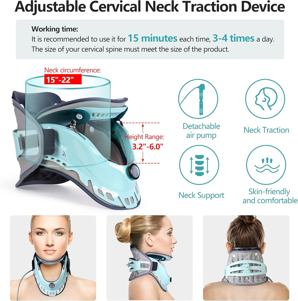 Adjustable Inflatable Cervical Neck Traction Device T599
