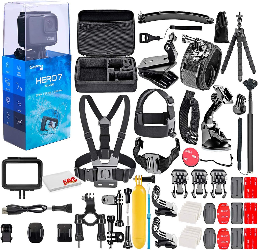 50 Piece Accessory Kit Waterproof Action Camera with Touch Screen U9195