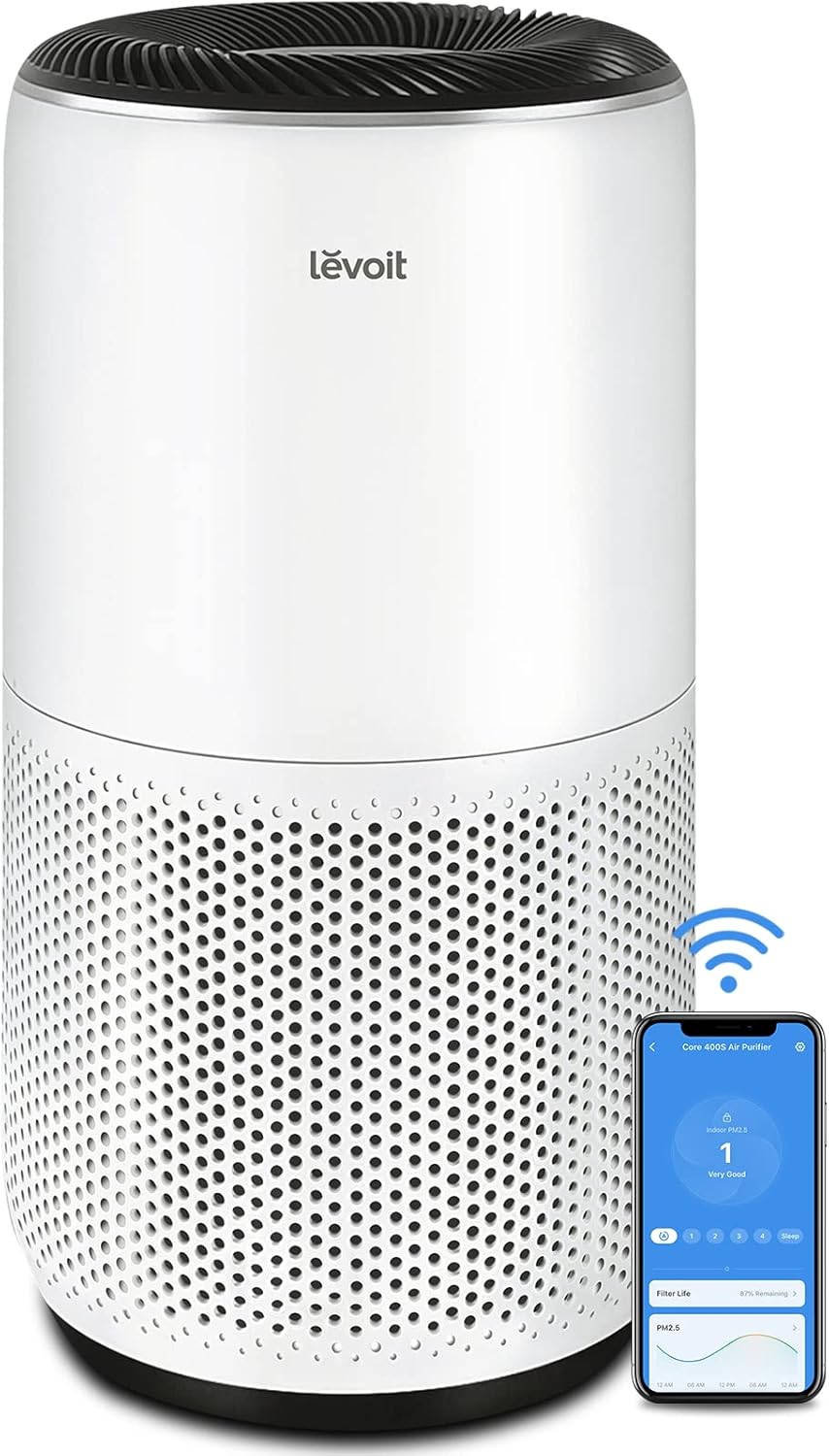 LEVOIT Air Purifier H13 True HEPA Filter White H31202