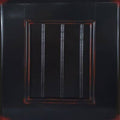 Cube Bookcase 56” H x 36” W x 10” D 4 Shelves European Burnt Black V2257