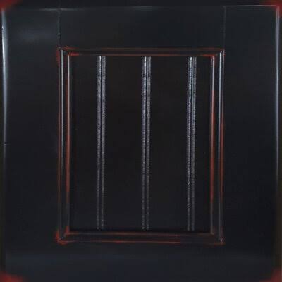Cube Bookcase 56” H x 36” W x 10” D 4 Shelves European Burnt Black V2257