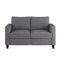 Gray Fabric Loveseat Sofa S752