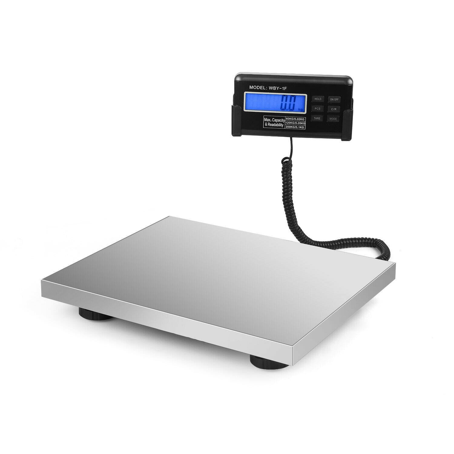 440lbs Stainless Steel Digital Shipping Scale with LCD Display A526