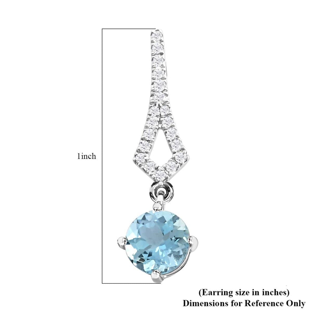 18K White Gold Stud Solitaire Earrings V2212