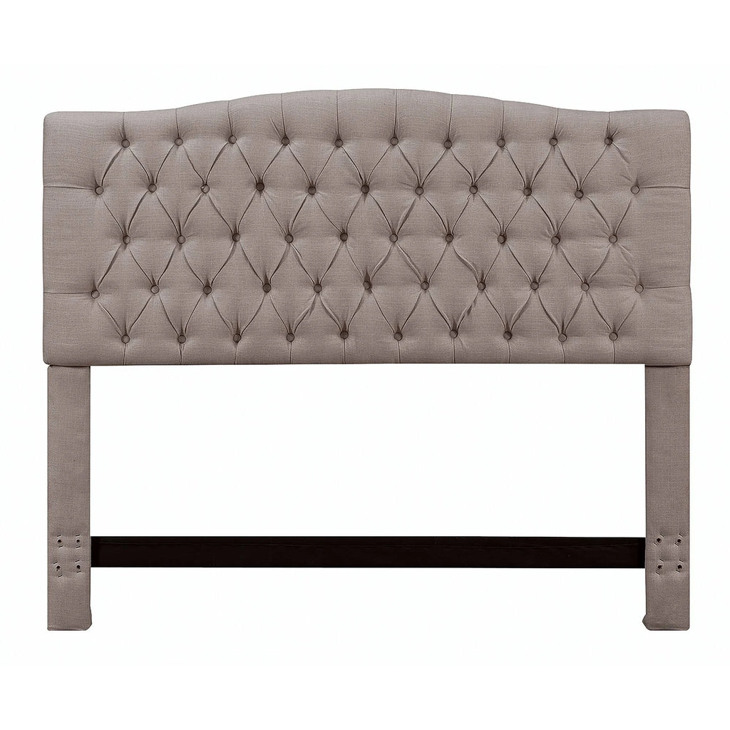 Tufted Panel Headboard, Brown, Queen J5789