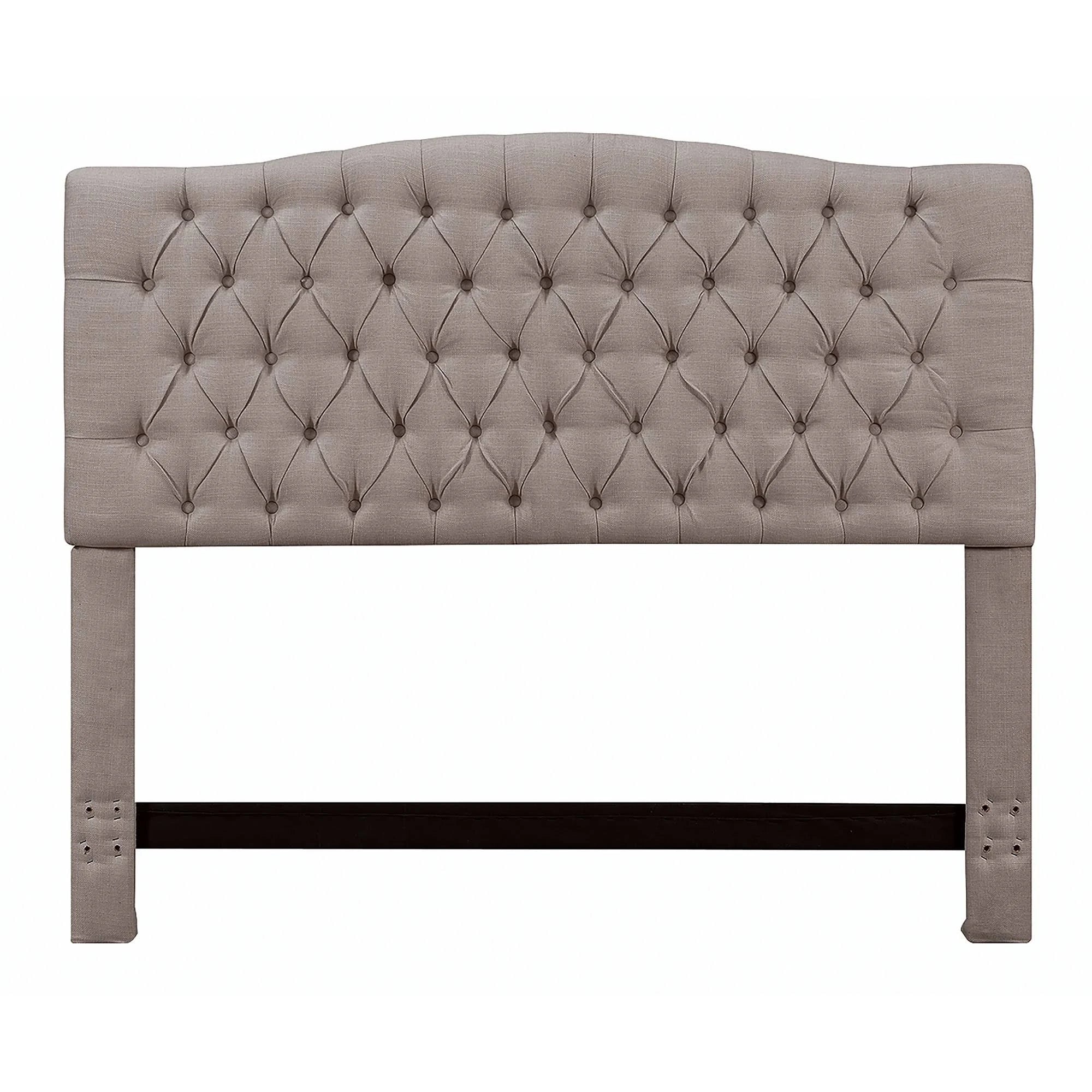 Tufted Panel Headboard, Brown, Queen J5789
