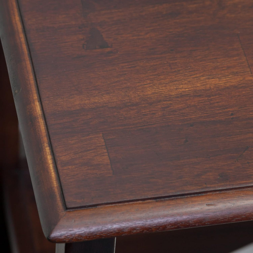 Brown Mahogany Acacia Wood Accent Table Y95779