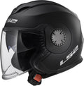 Matte Black Open Face Helmet B8665